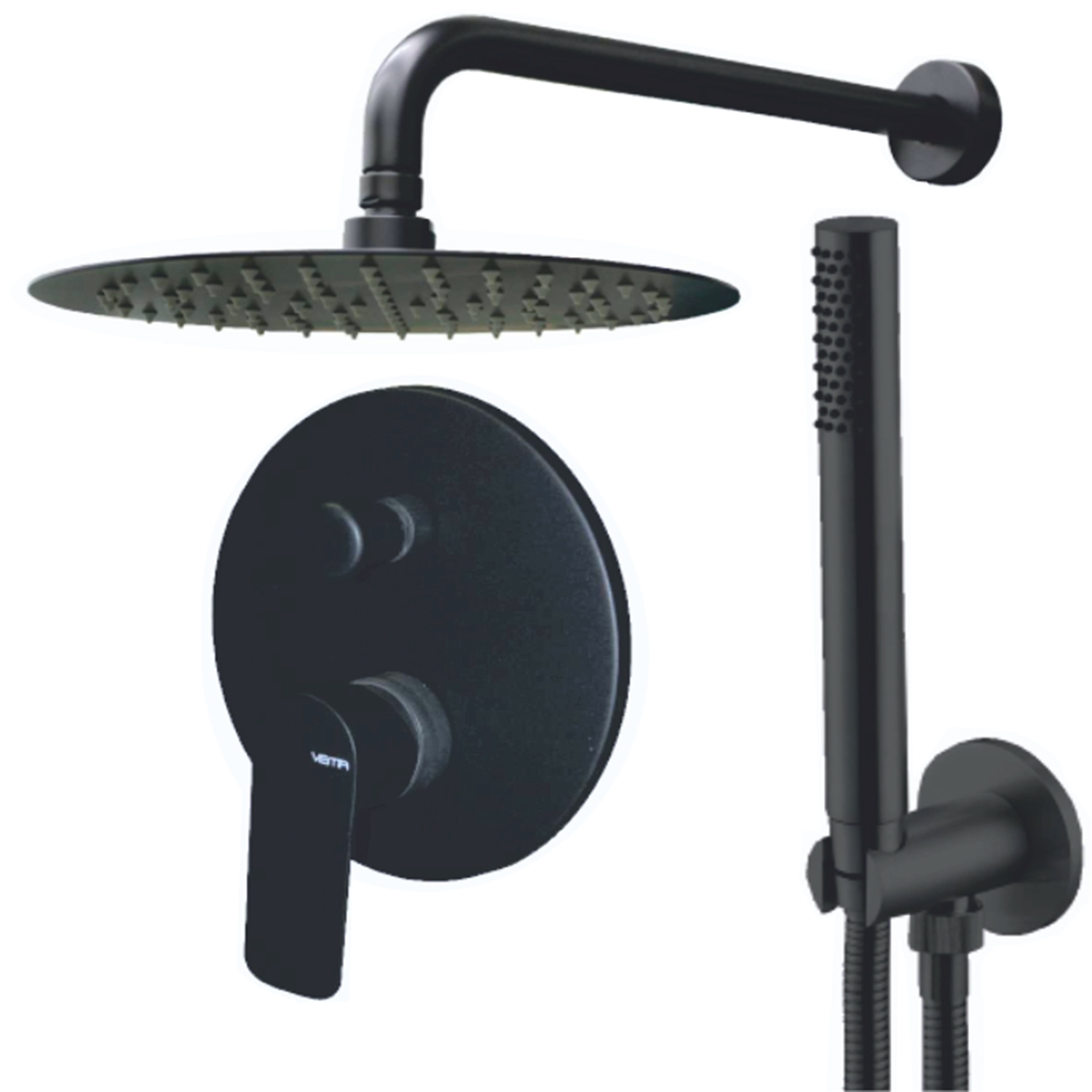 Vema Slate Sys Black Vema Slate Black - Душ Система За Вграждане 
